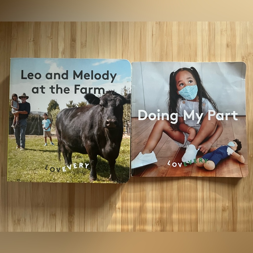 Lovevery books, Leo and Melody at the farm and Doing my part